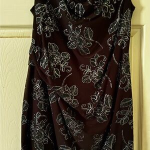 Scarlett Black Satin Dress